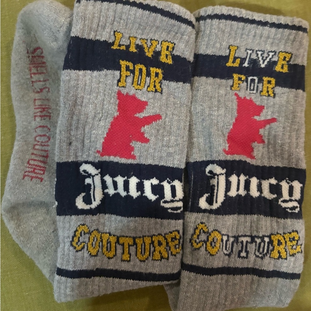 Juicy Couture Gray Tube Socks - Picture 6 of 6